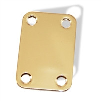 Neck Plate Electric 1 3/4 x 2 1/2 Medium Wide Gold